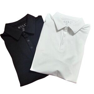 BYLT Basics Black and White Polo Shirts